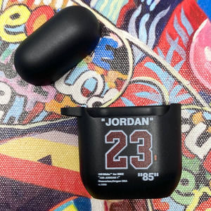 Airpods Case Black Red White Jordan Print Cover